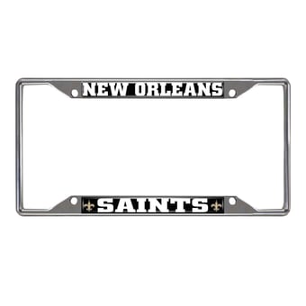 Logo Brands New Orleans Saints Chrome License Plate Frame