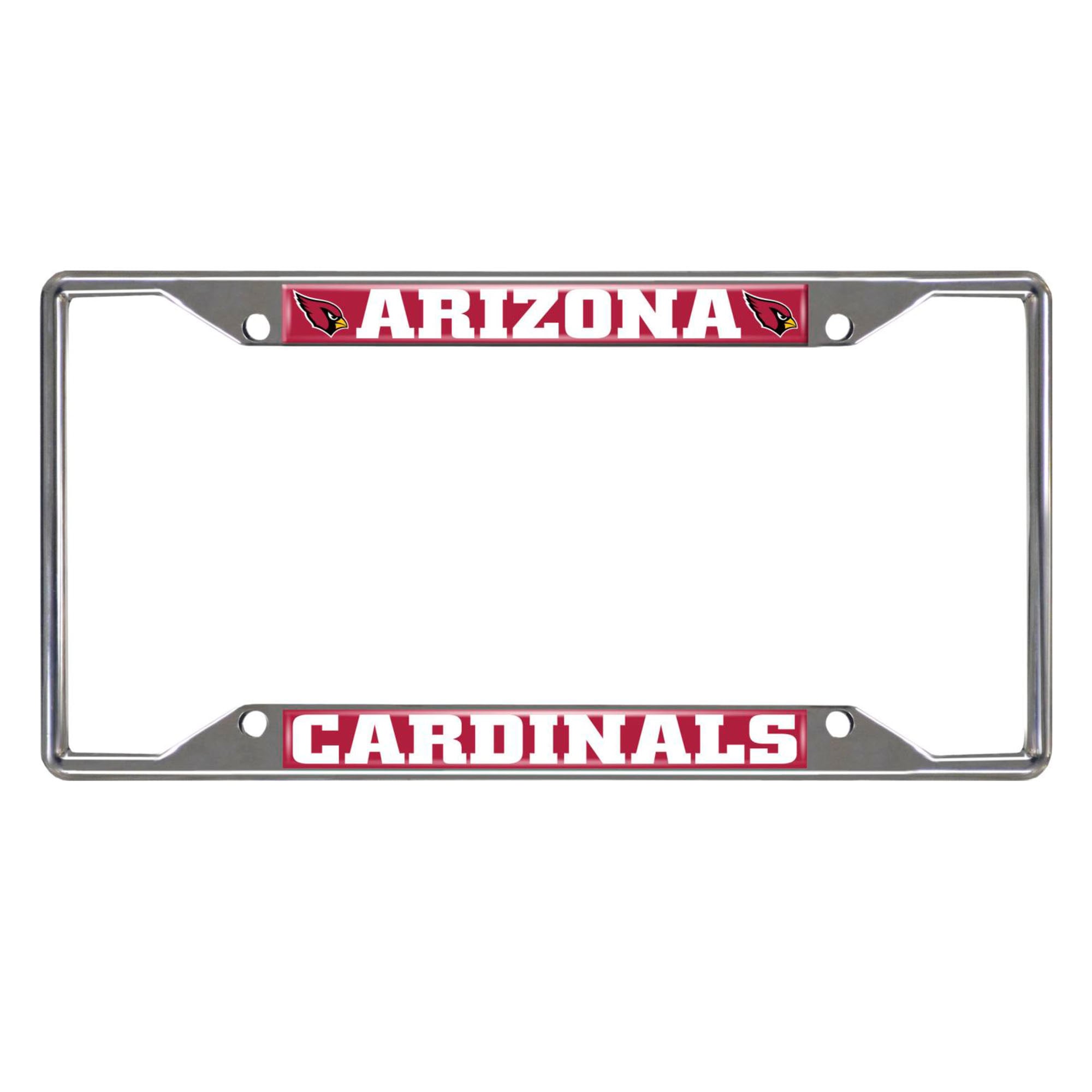 Logo Brands Arizona Cardinals Chrome License Plate Frame