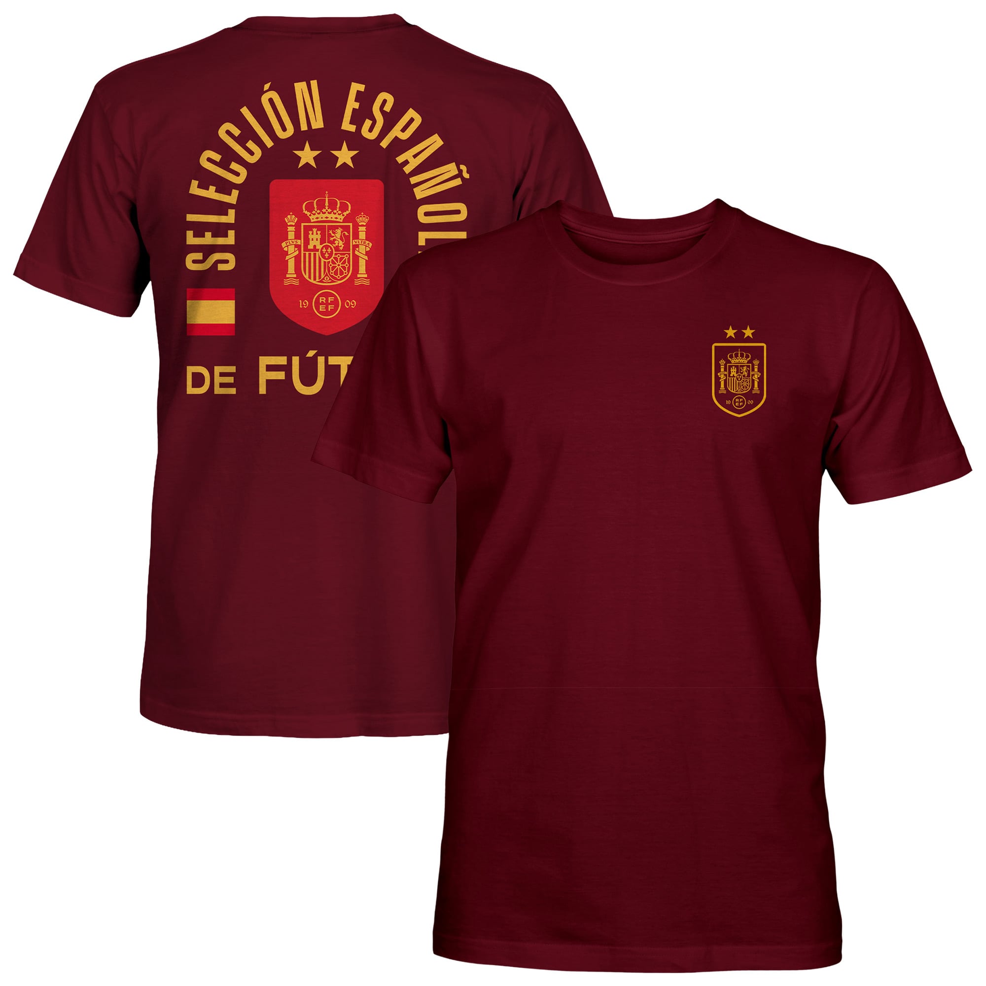 Men's 1863FC Maroon Spain National Team True To Glory Heavyweight T-Shirt