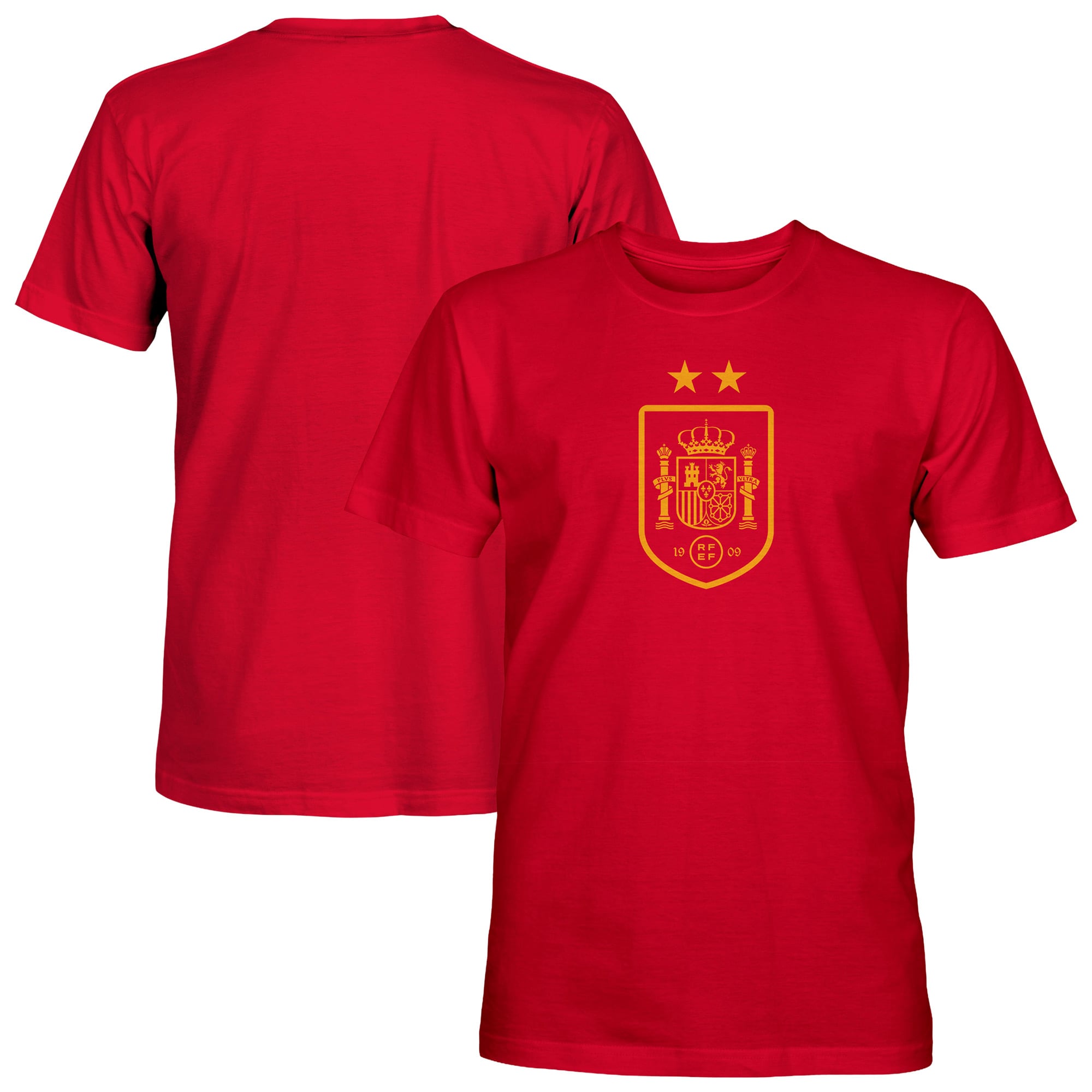 Men's 1863FC  Red Spain National Team Mono Badge T-Shirt