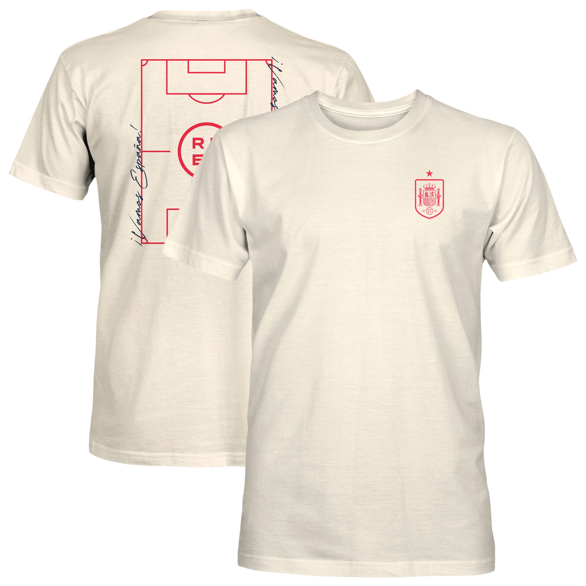 Men's 1863FC Cream Spain National Team Own the Pitch Heavyweight T-Shirt
