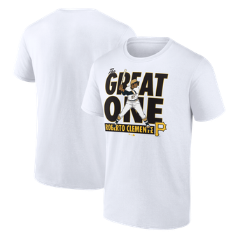 Men's Roberto Clemente White Pittsburgh Pirates Cooperstown Player T-Shirt