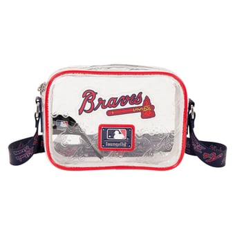 Loungefly Atlanta Braves Clear All Over Logo Crossbody Bag