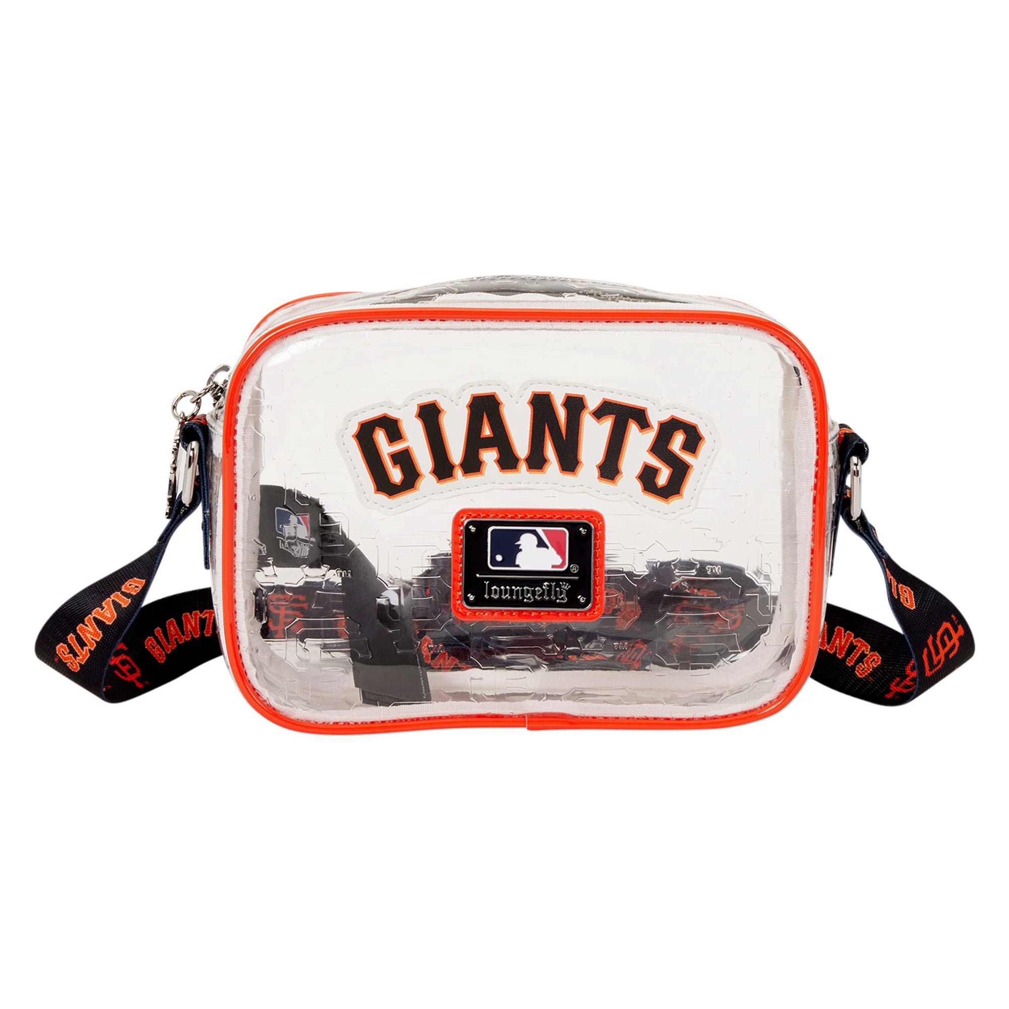 Loungefly San Francisco Giants Clear All Over Logo Crossbody Bag