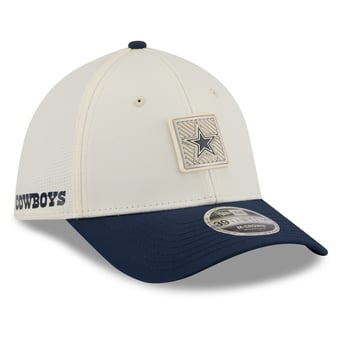 Men's New Era  Cream/Navy Dallas Cowboys 2026 NFL Training Camp 39THIRTY Flex Hat