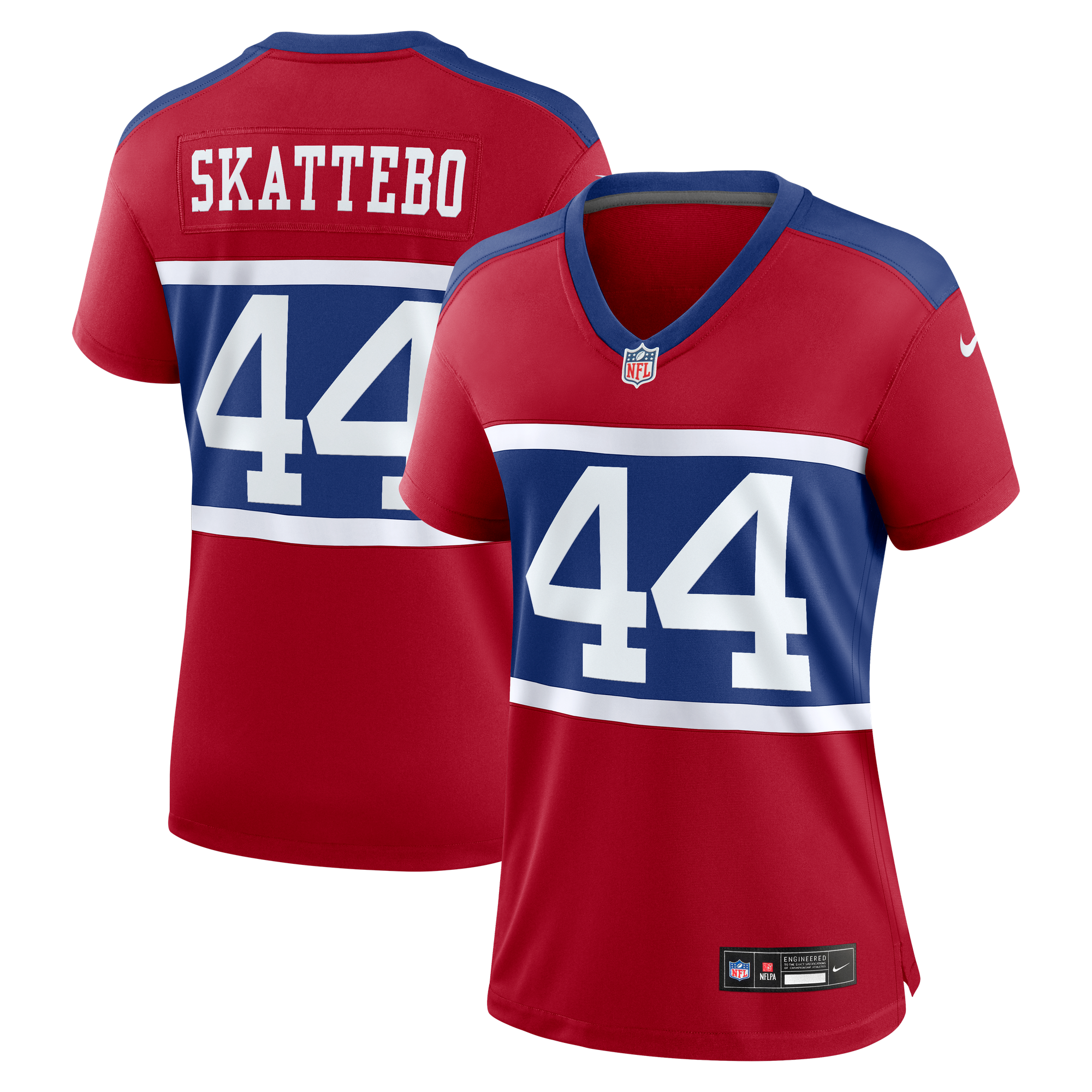 New York Giants Nike Secondary Alternate Throwback - Red - Cam Skattebo - Womens