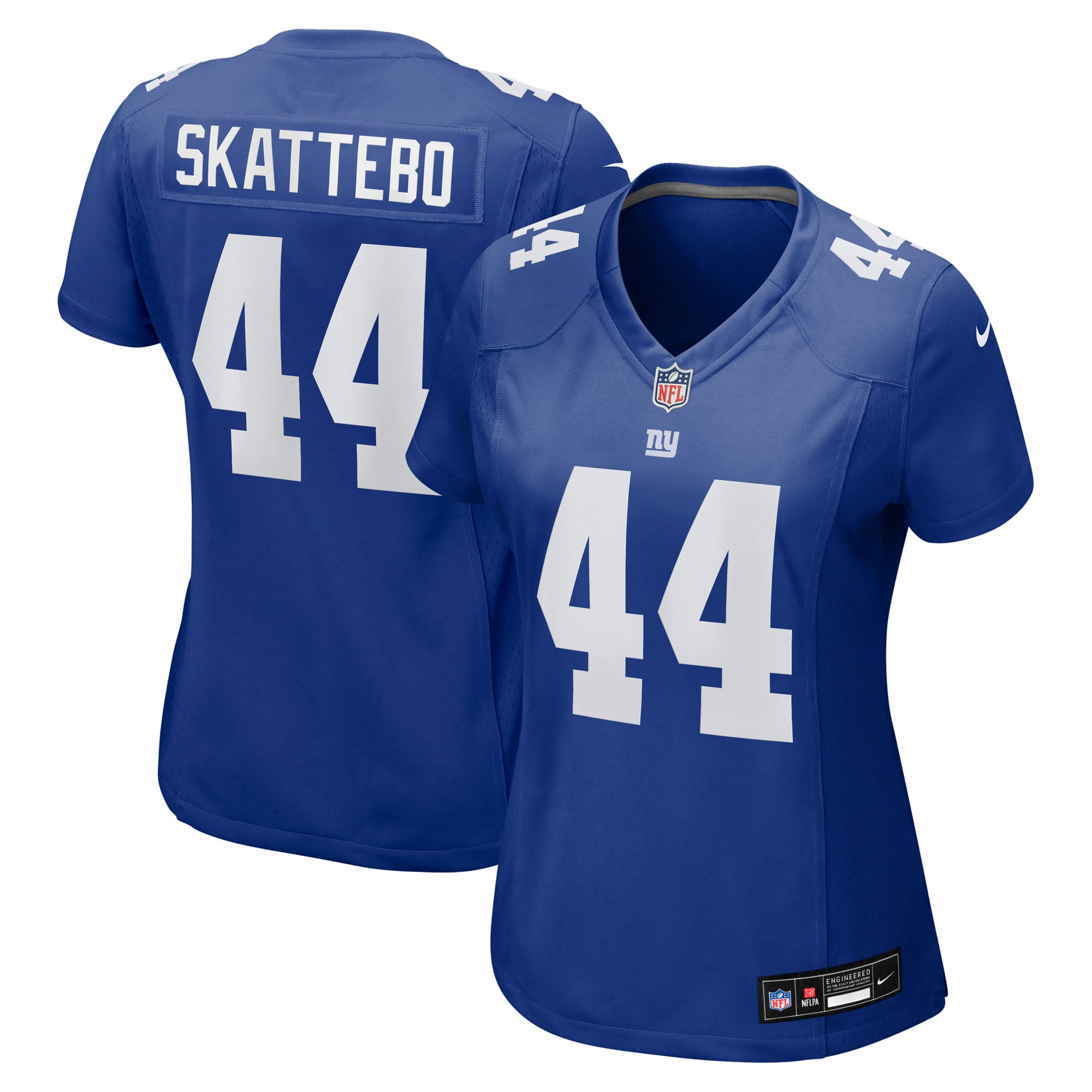New York Giants Nike Game Home Jersey - Royal Blue - Cam Skattebo - Womens