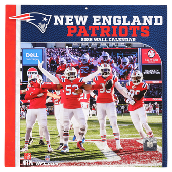 New England Patriots 2026 12x12 Team Wall Calendar