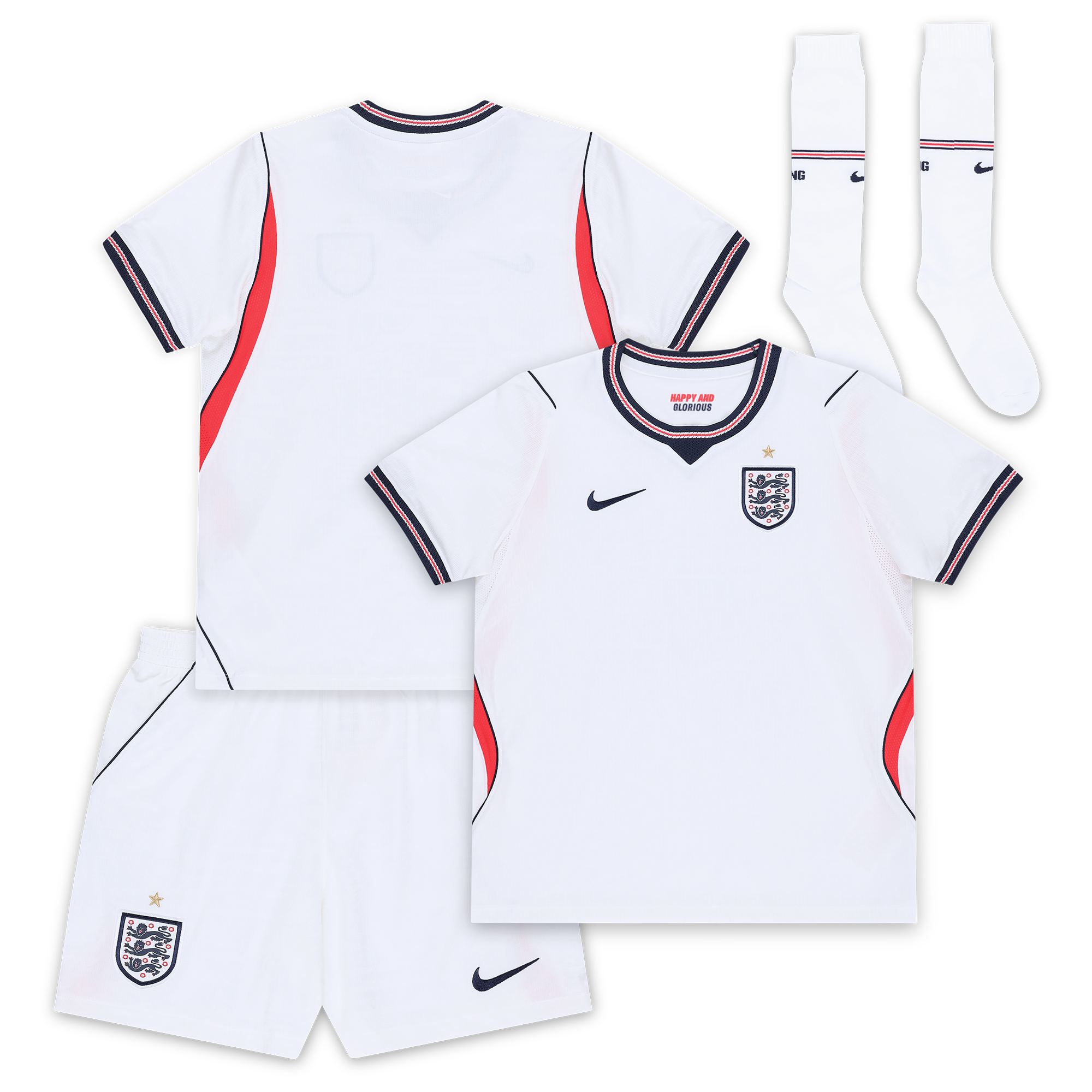 England Nike Home Stadium Mini Kit 2026 - Little Kids