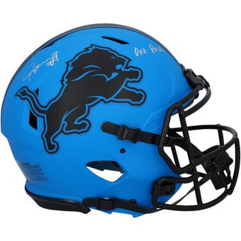 Jameson Williams Detroit Lions Autographed Riddell Rave Speed Authentic Helmet with "One Pride" Inscription