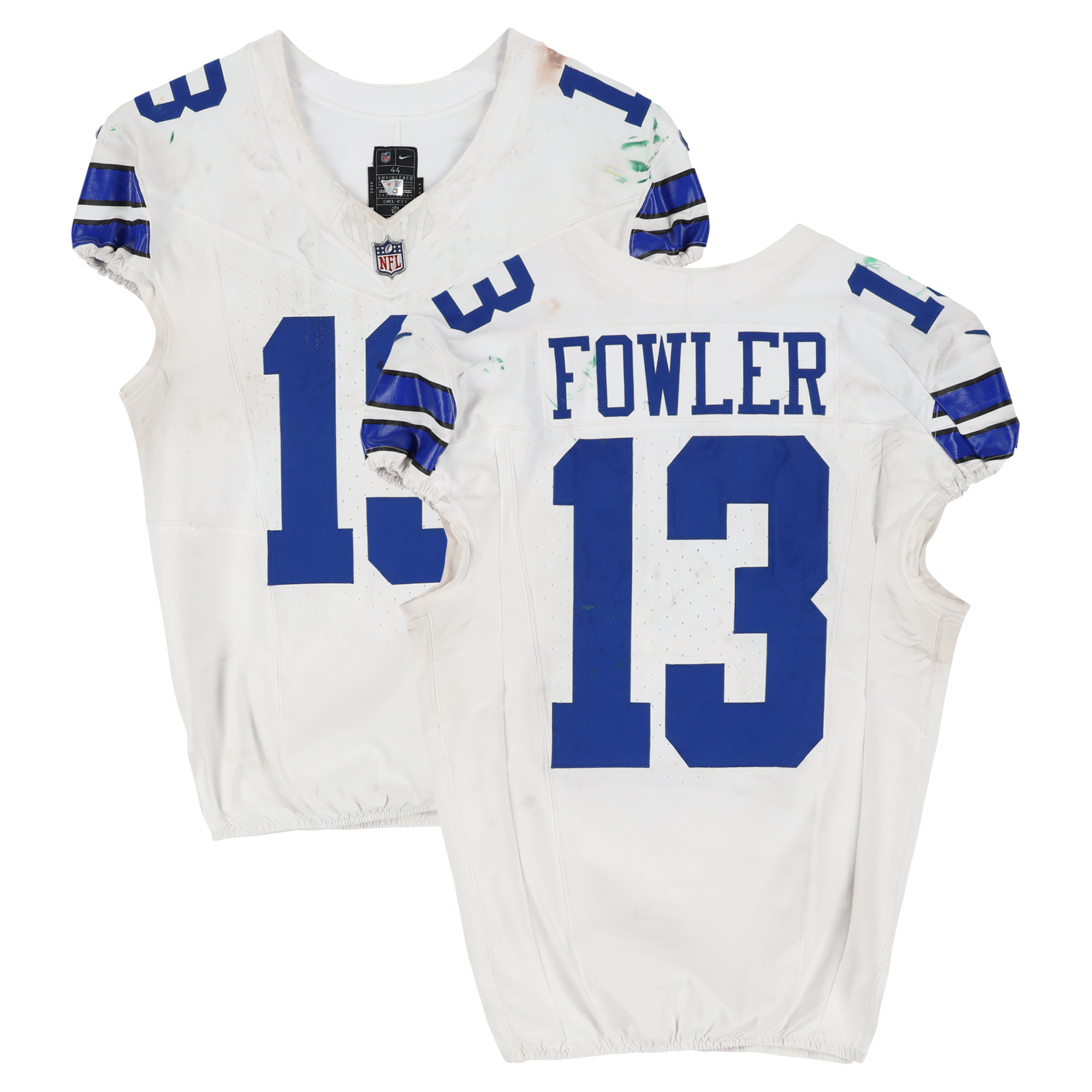 Dante Fowler Jr. Dallas Cowboys Game-Used #13 White Nike Jersey vs. Green Bay Packers on September 28, 2025