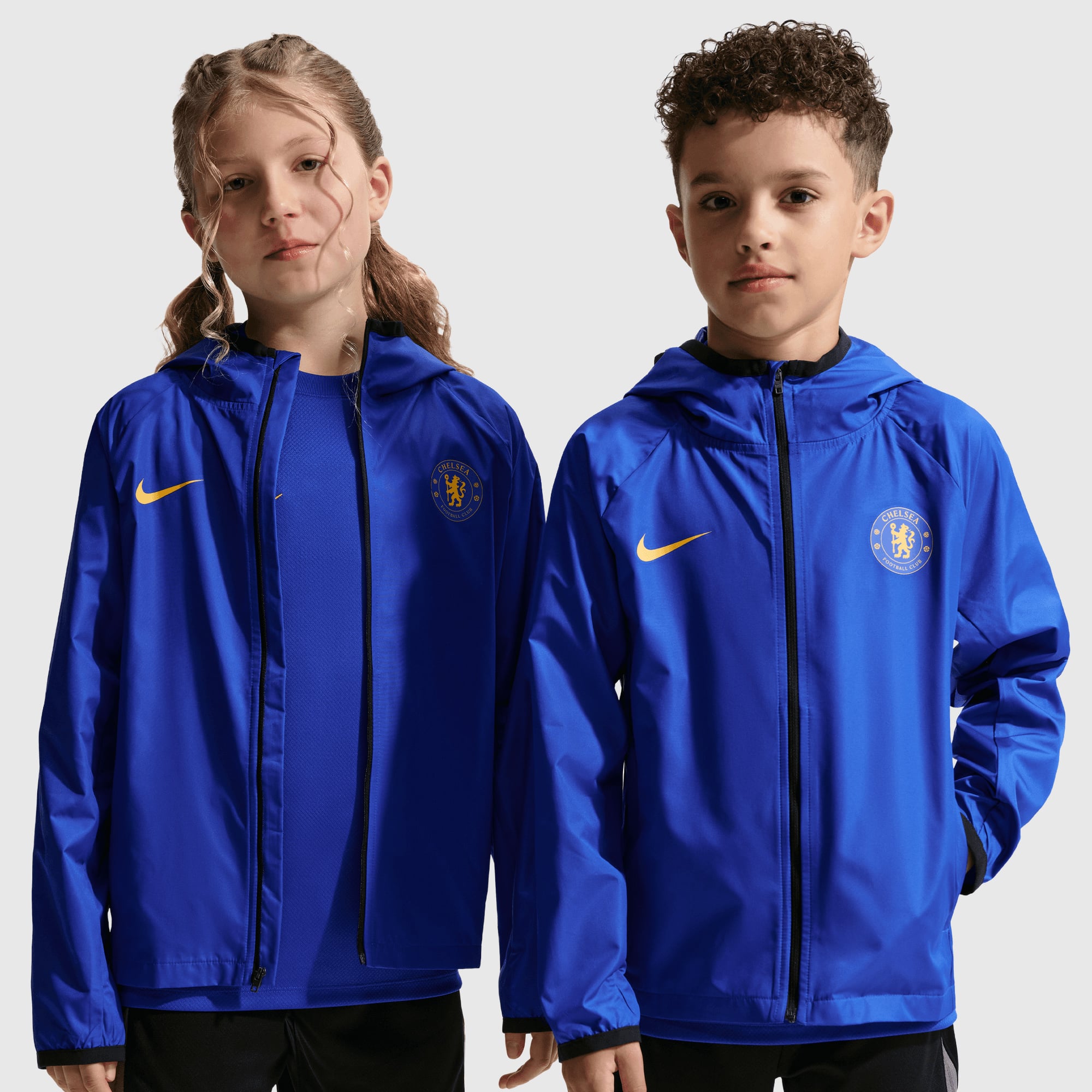 Veste de pluie à capuche Chelsea Nike Academy Pro - Bleu vif - Enfant