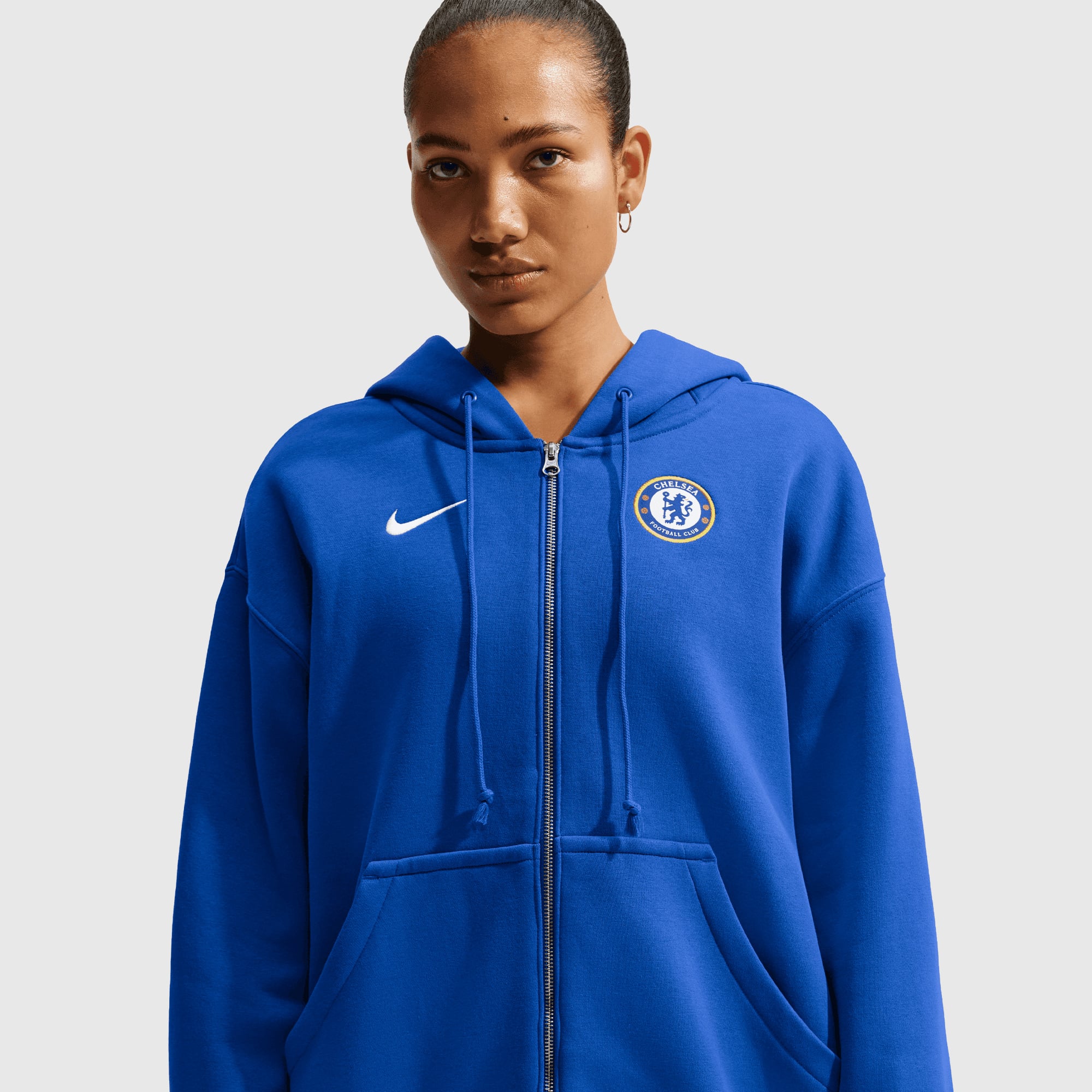 Sudadera con capucha Chelsea Nike Phoenix Fleece - Azul brillante - Mujer
