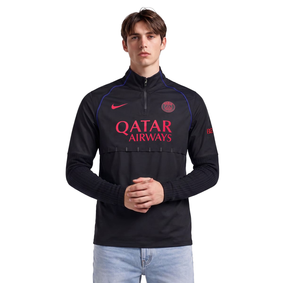 Haut 1/4 Zip PSG Nike Elite Aerogami - Noir