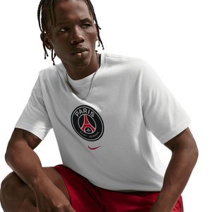 T-Shirt PSG Nike Crest - Blanc, vue 4