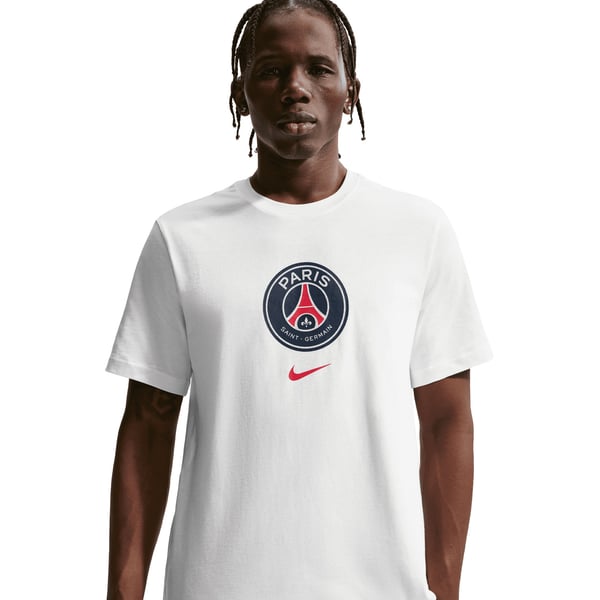 T-Shirt PSG Nike Crest - Blanc