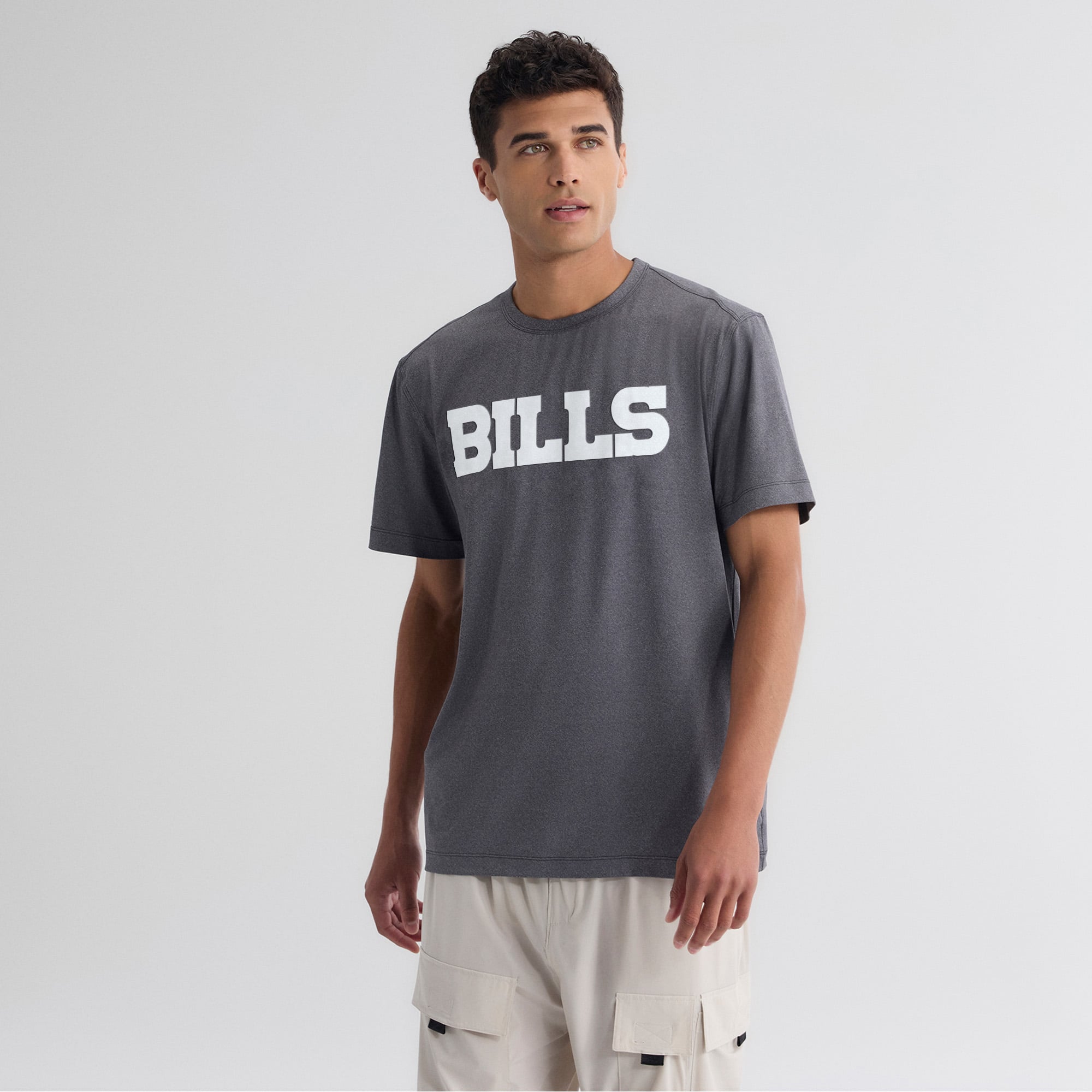 Men's Fanatics Charcoal Buffalo Bills Clutch T-Shirt