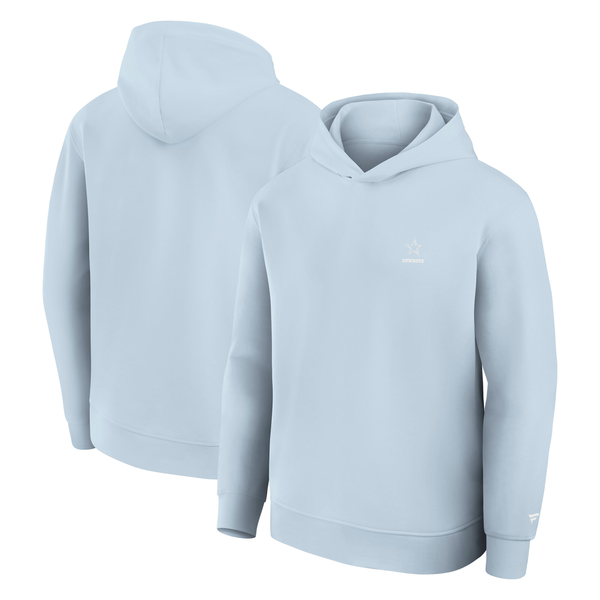 Men's Fanatics Light Blue Dallas Cowboys Clutch Tri-Blend Hoodie
