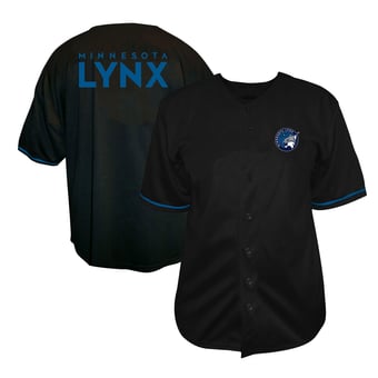 Men's Fanatics  Black Minnesota Lynx Big & Tall Full-Button Fashion Jersey