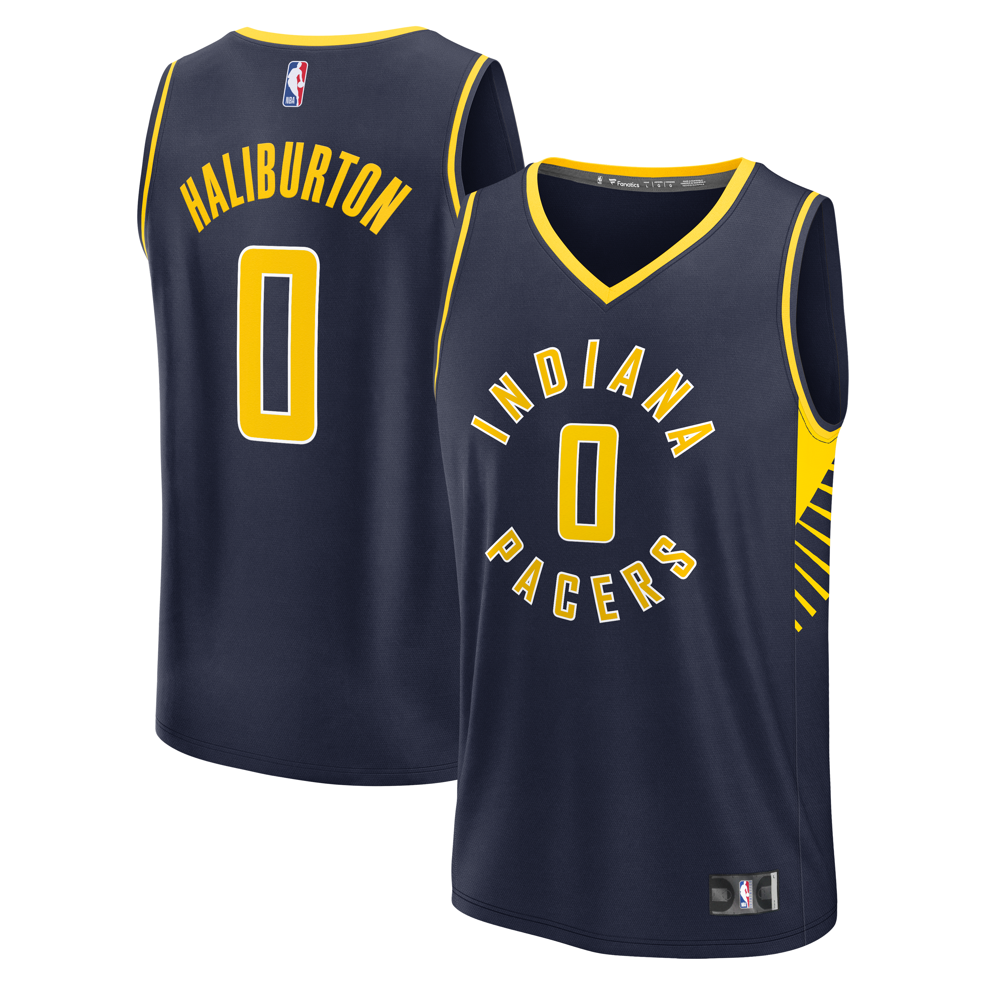 Men's Fanatics Tyrese Haliburton Navy Indiana Pacers Fast Break Replica Jersey - Icon Edition