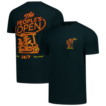 Men's Breezy Golf Black WM Phoenix Open People's Open 24/7 T-Shirt