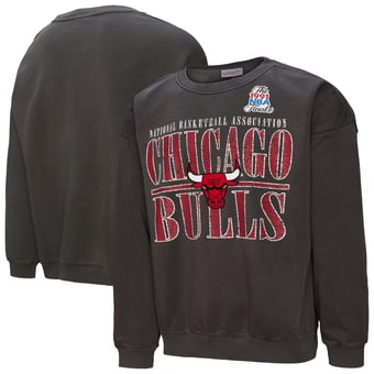 Men's Mitchell & Ness  Black Chicago Bulls NBA Downtown Collection Fleece Sweatshirt