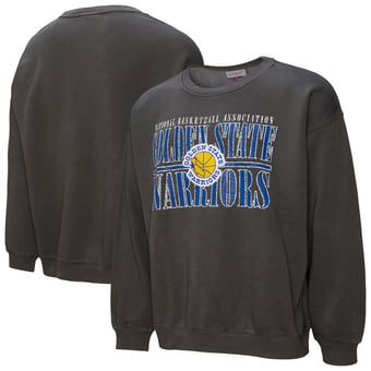 Men's Mitchell & Ness  Black Golden State Warriors NBA Downtown Collection Fleece Sweatshirt