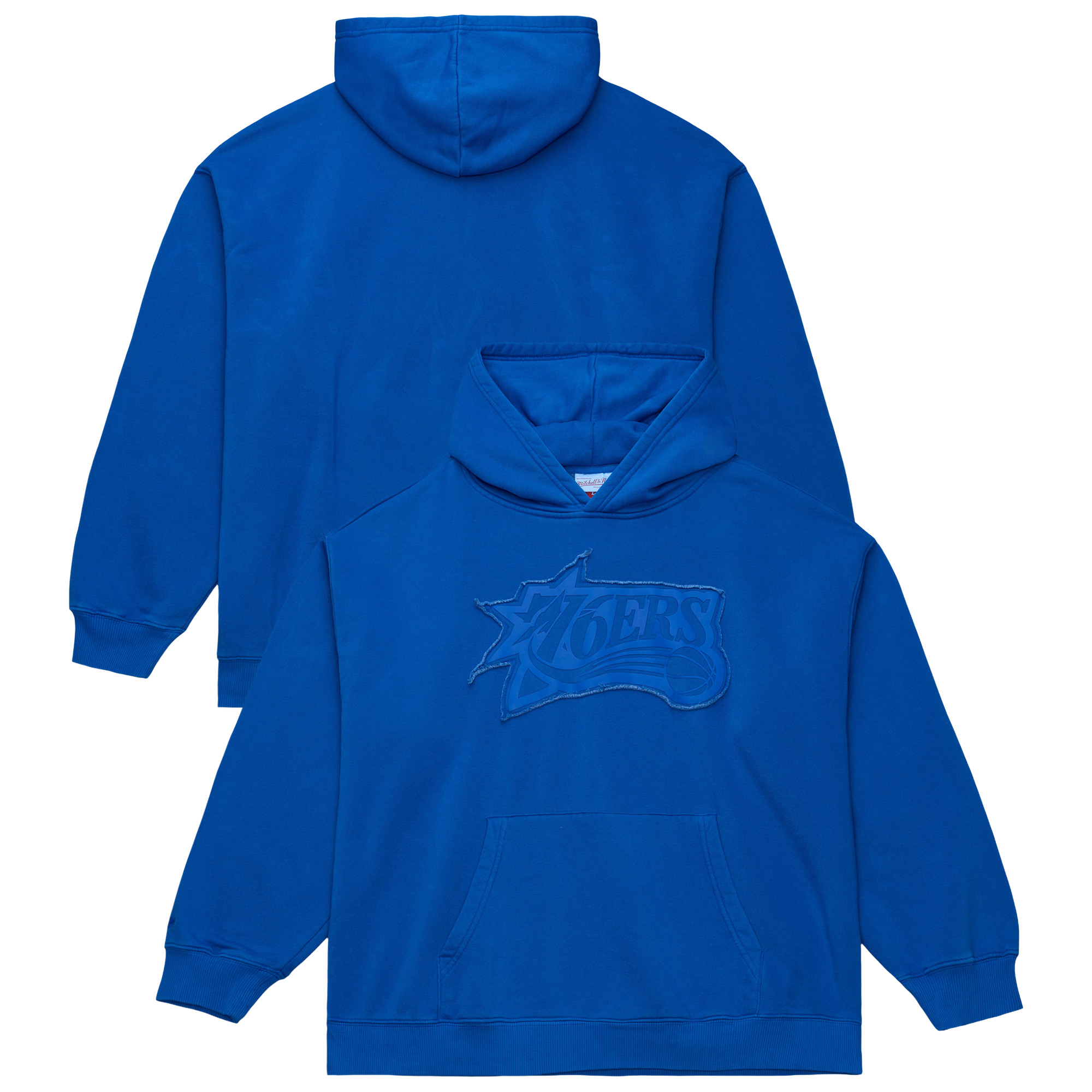 Men's Mitchell & Ness Royal Philadelphia 76ers Downtown Collection Fleece Hoodie