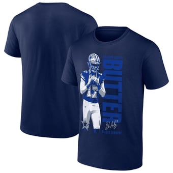 Men's Fanatics Brandon Aubrey Navy Dallas Cowboys Like Butter T-Shirt