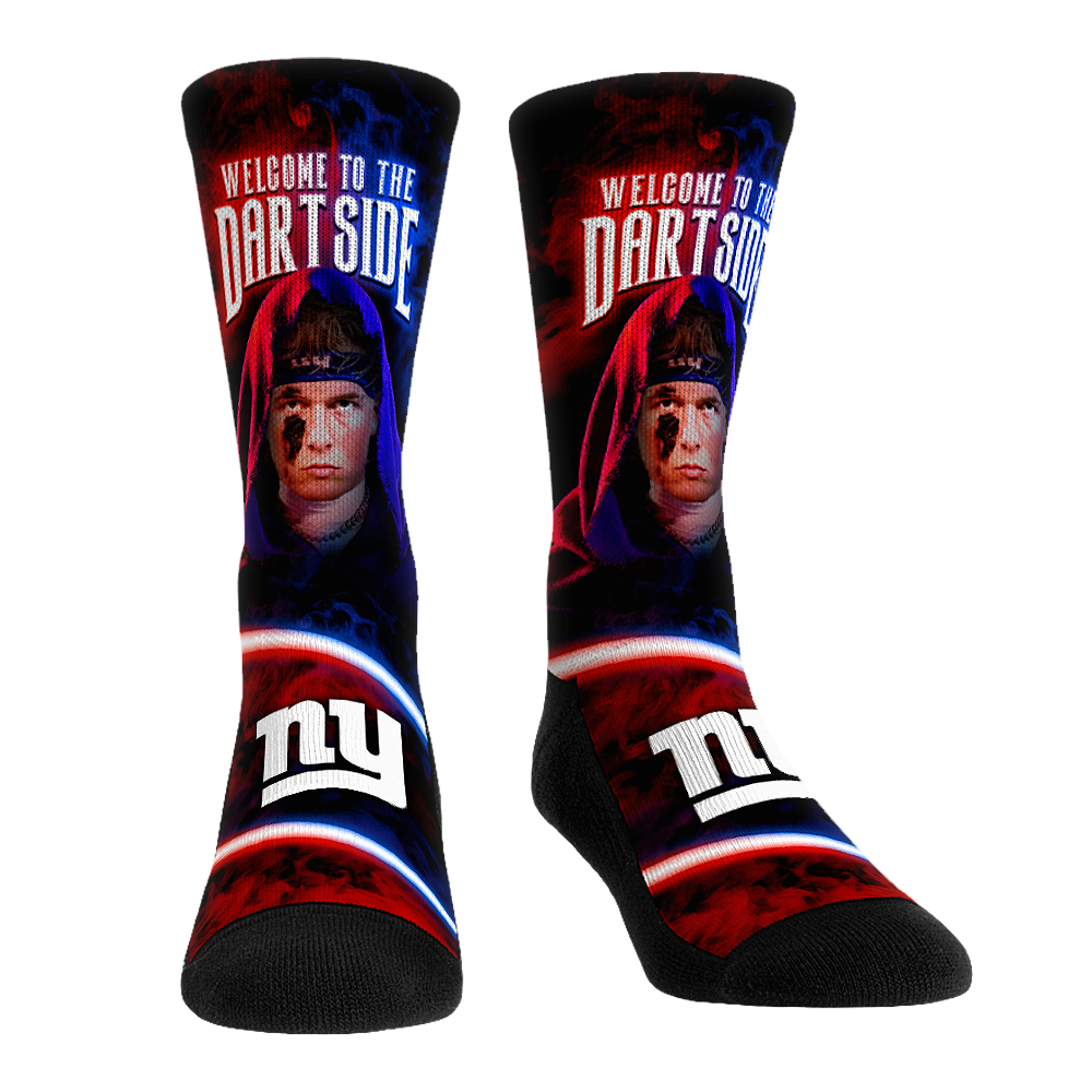 Unisex Rock Em Jaxson Dart New York Giants Player Celebration Crew Socks
