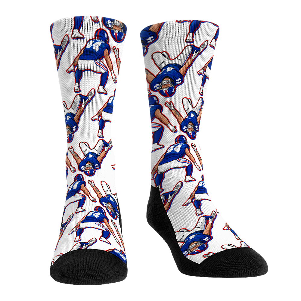 Unisex Rock Em Cam Skattebo New York Giants Player Celebration Crew Socks