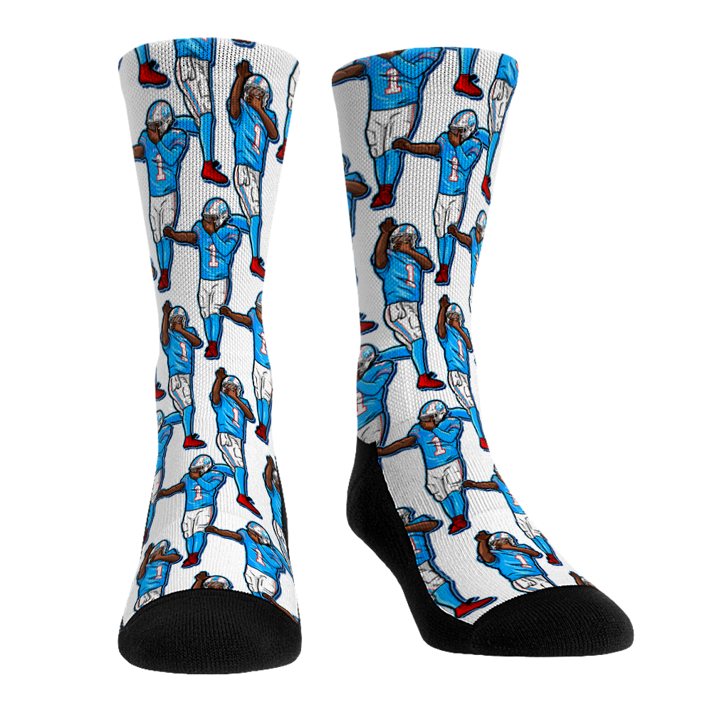 Unisex Rock Em Cam Ward Tennessee Titans Player Celebration Crew Socks