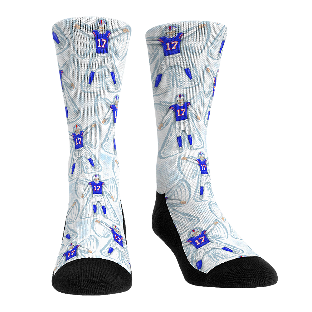 Unisex Rock Em Josh Allen Buffalo Bills Player Celebration Crew Socks