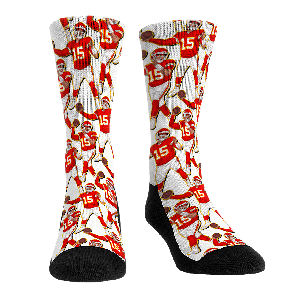 Unisex Rock Em Patrick Mahomes Kansas City Chiefs Player Celebration Crew Socks