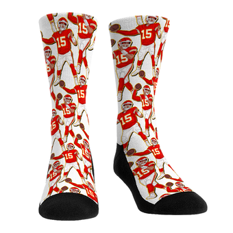 Unisex Rock Em Patrick Mahomes Kansas City Chiefs Player Celebration Crew Socks
