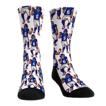 Youth Rock Em Jaxson Dart New York Giants Player Celebration Crew Socks