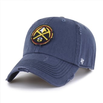 Men's '47  Navy Denver Nuggets Weathered Clean Up Adjustable Hat