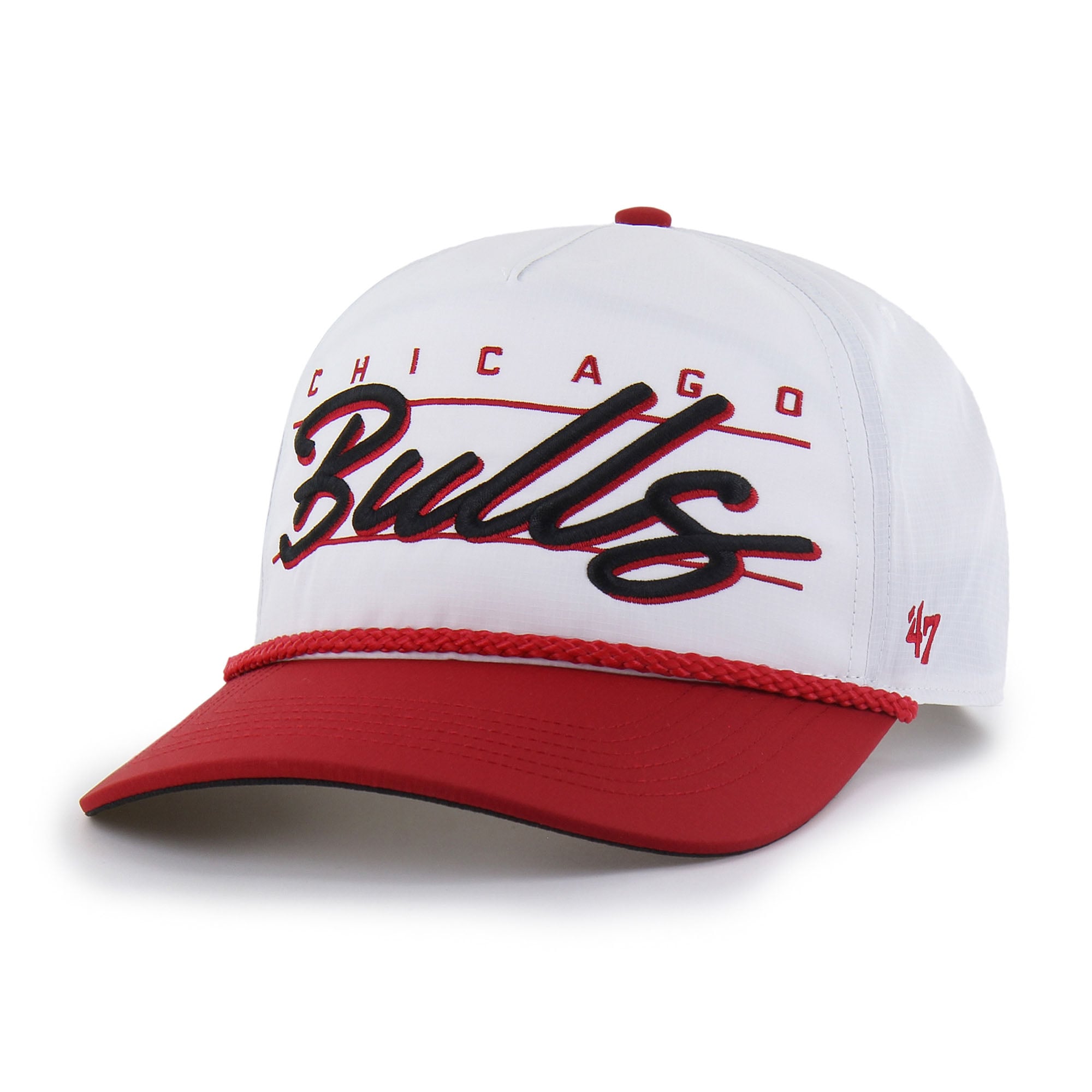 Men's '47 White Chicago Bulls brrr° Condor Two-Tone Hitch Rope Adjustable Hat