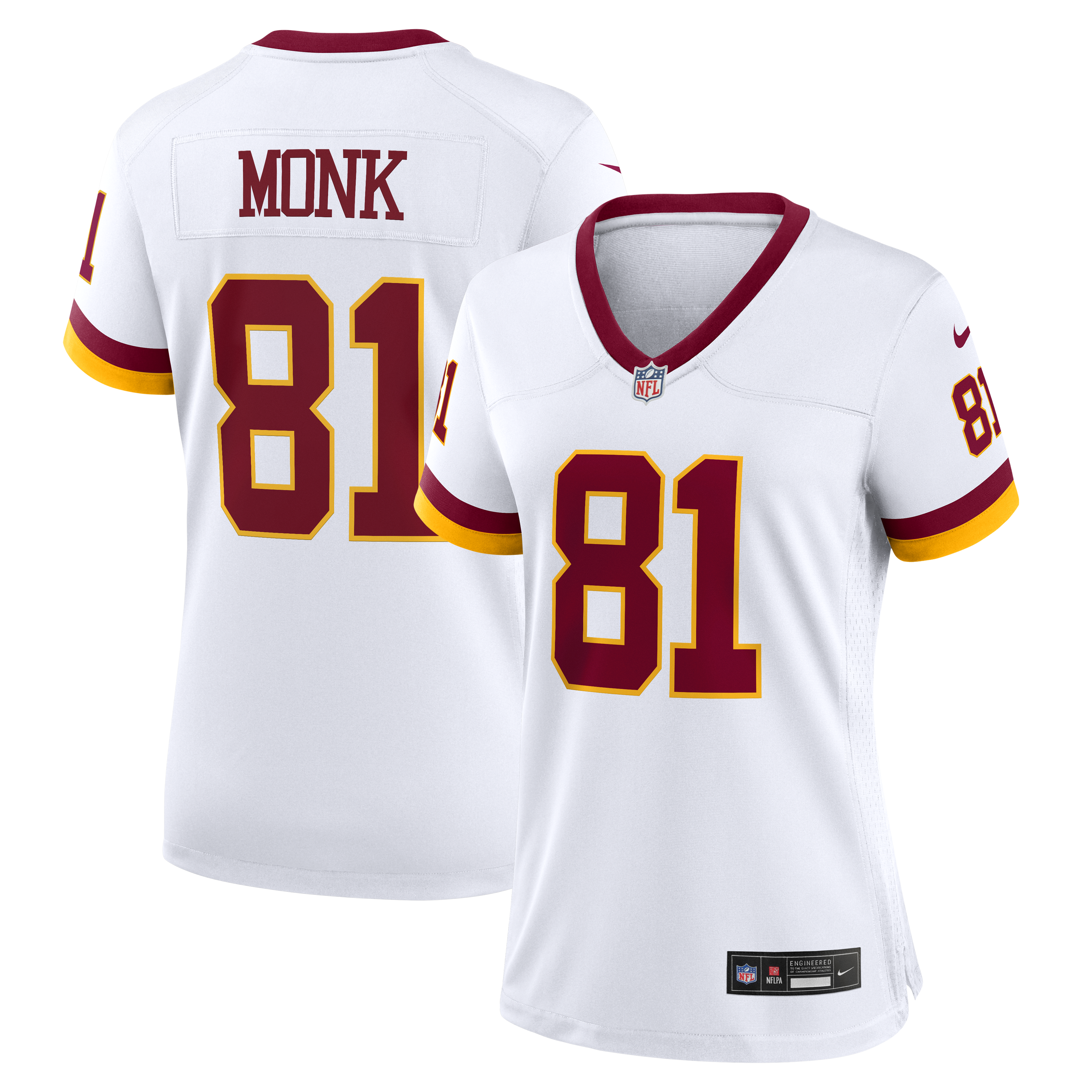 Women's Nike Art Monk  White Washington Commanders Alternate 2 Super Bowl Era Game Jersey