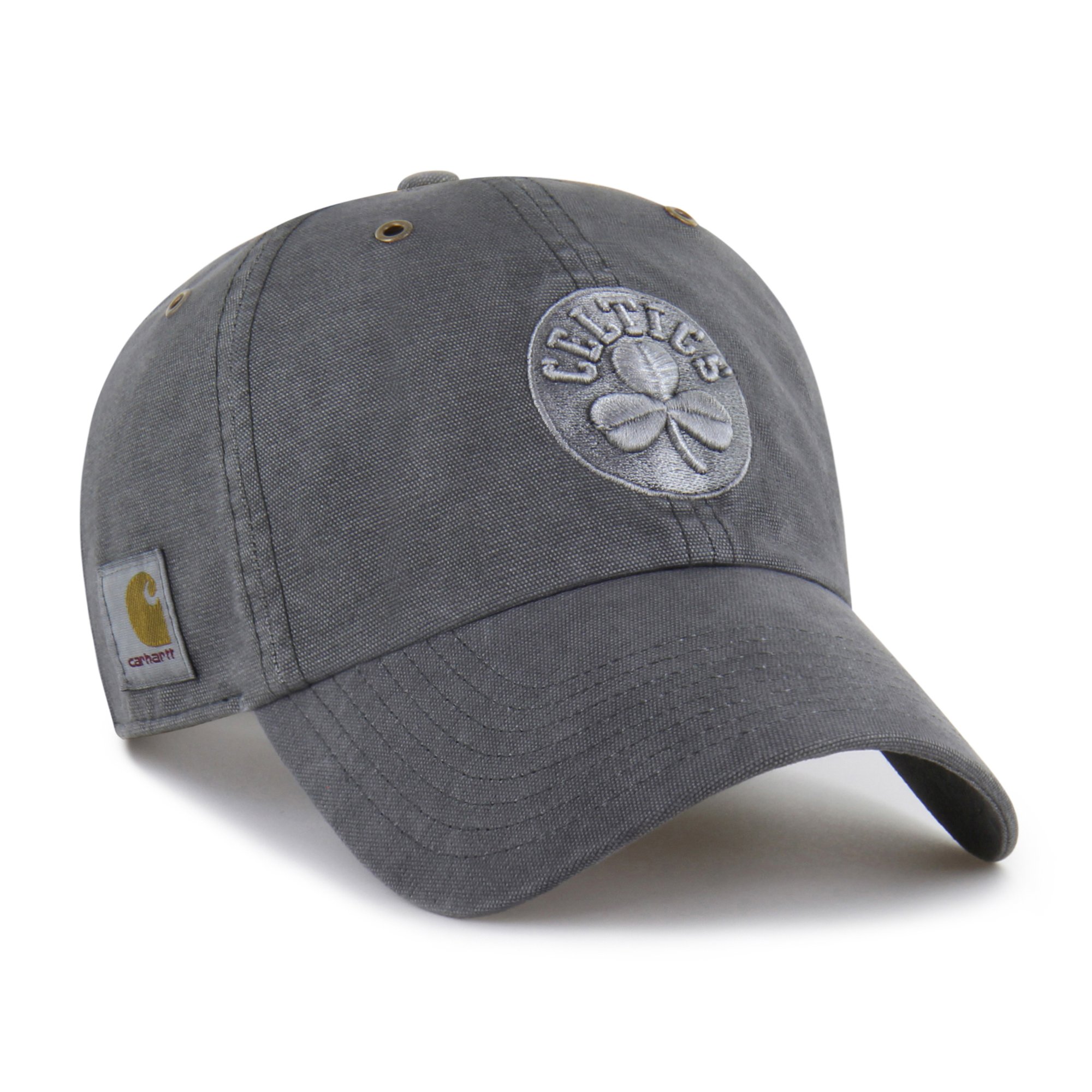 Men's Carhartt x '47  Charcoal Boston Celtics Clean Up Adjustable Hat