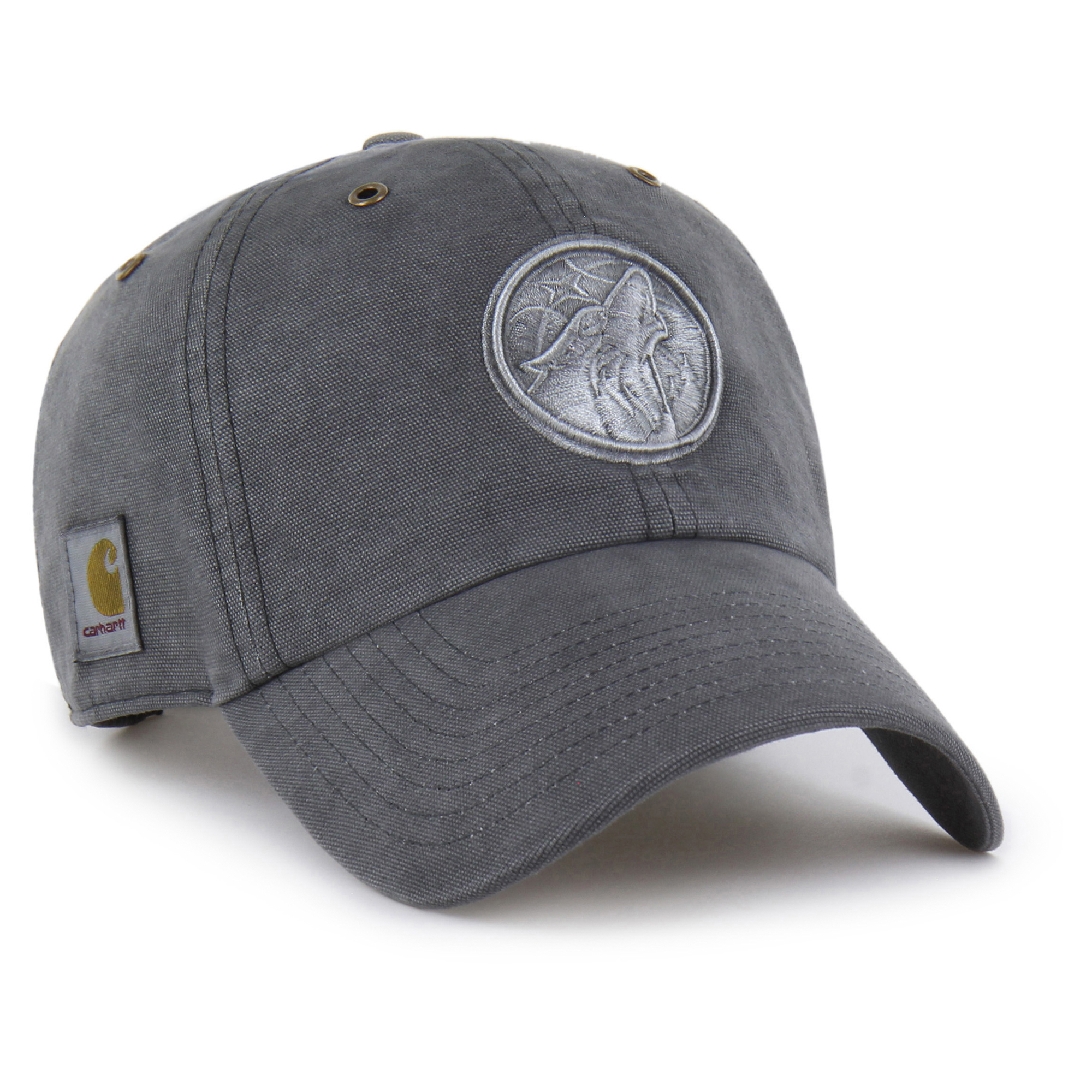 Carhartt x Men's Charcoal Minnesota Timberwolves Clean Up Adjustable Hat - Charcoal