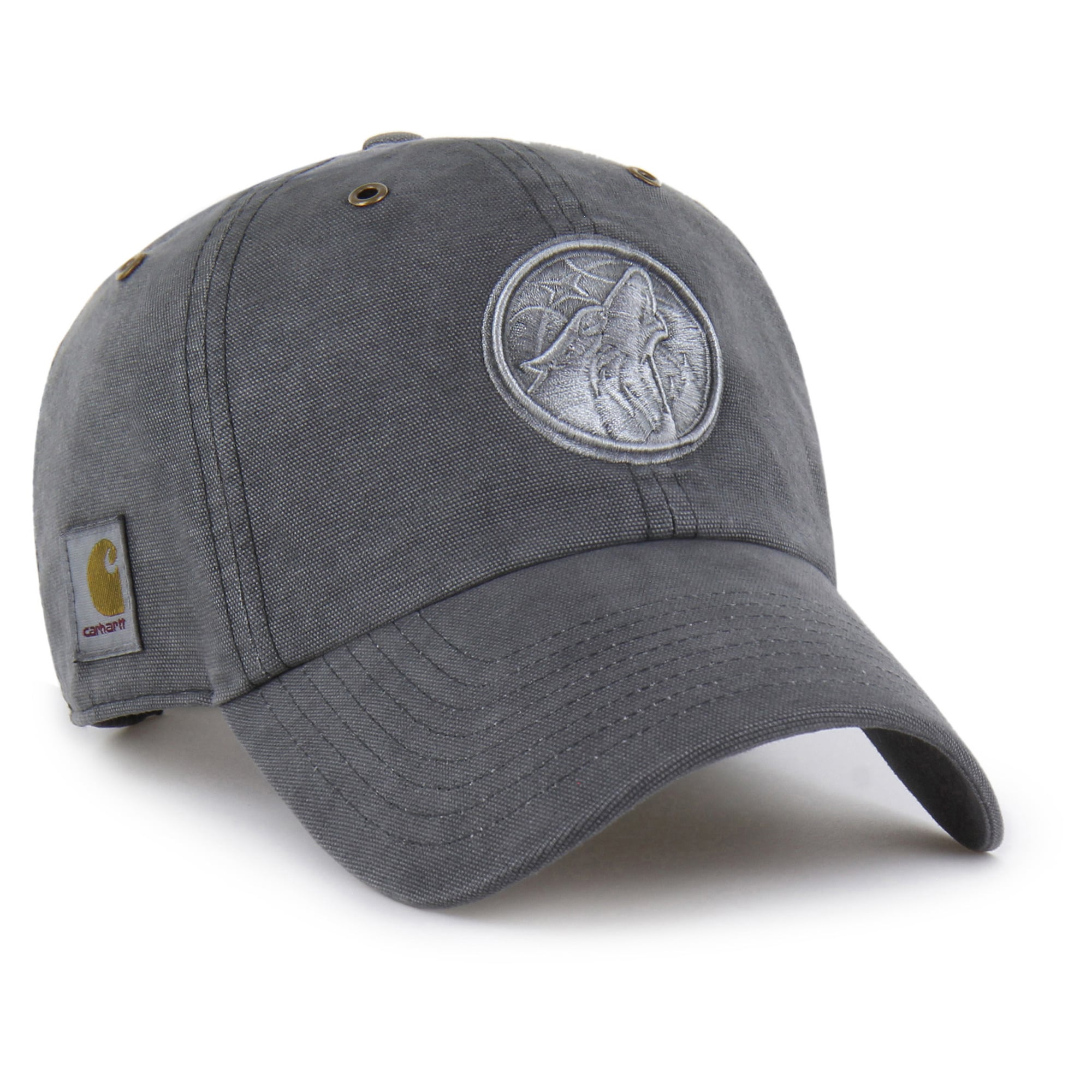 Carhartt x Men's Charcoal Minnesota Timberwolves Clean Up Adjustable Hat - Charcoal