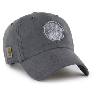 Men's Carhartt x '47  Charcoal Minnesota Timberwolves Clean Up Adjustable Hat