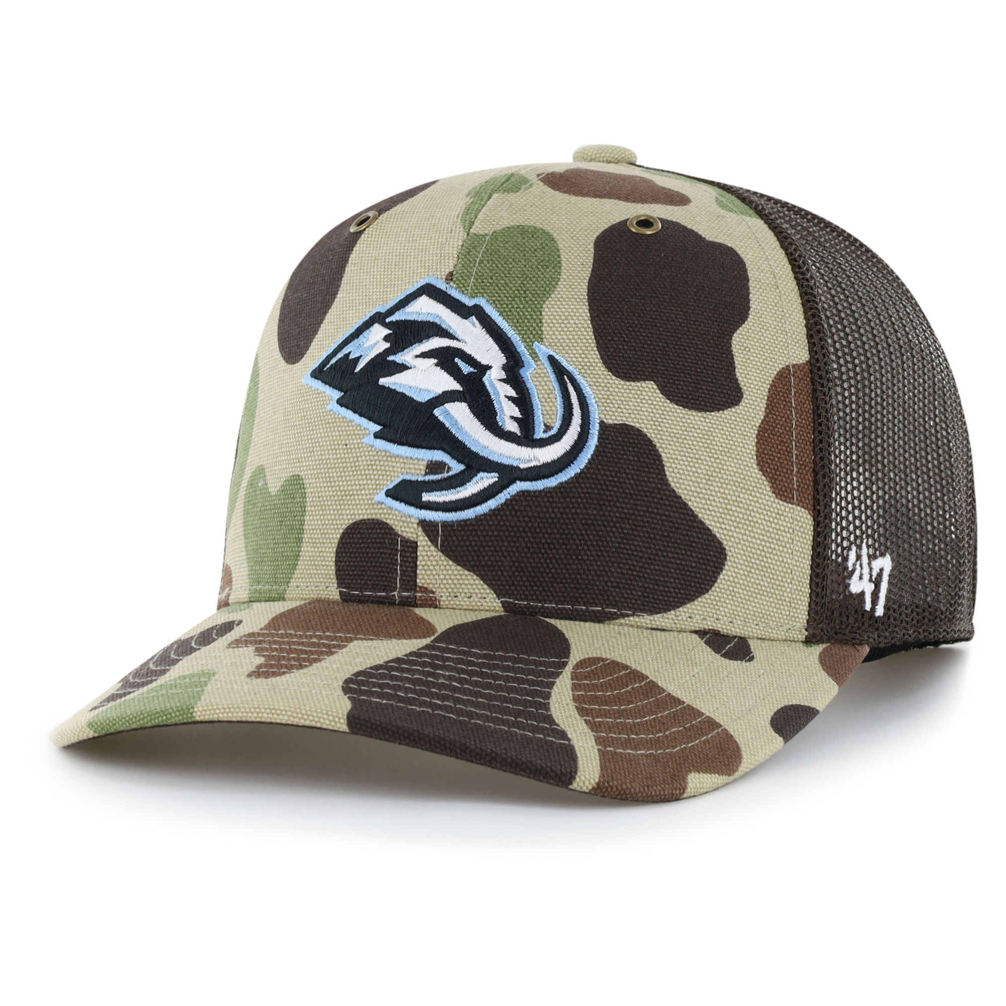 Men's Carhartt x '47 Duck Camo Utah Mammoth Adjustable Trucker Hat