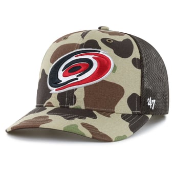 Men's Carhartt x '47 Duck Camo Carolina Hurricanes Adjustable Trucker Hat