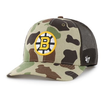 Men's Carhartt x '47 Duck Camo Boston Bruins Adjustable Trucker Hat
