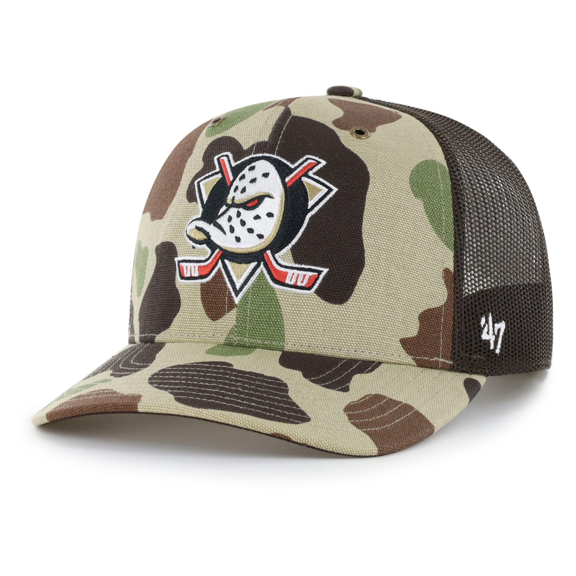 Men's Carhartt x '47 Duck Camo Anaheim Ducks Adjustable Trucker Hat