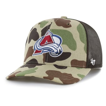 Men's Carhartt x '47 Duck Camo Colorado Avalanche Adjustable Trucker Hat