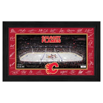 Highland Mint  Calgary Flames Limited Edition 2025 Facsimile Signature Rink Framed Photograph