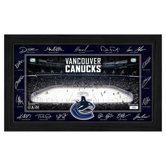 Highland Mint  Vancouver Canucks Limited Edition 2025 Facsimile Signature Rink Framed Photograph